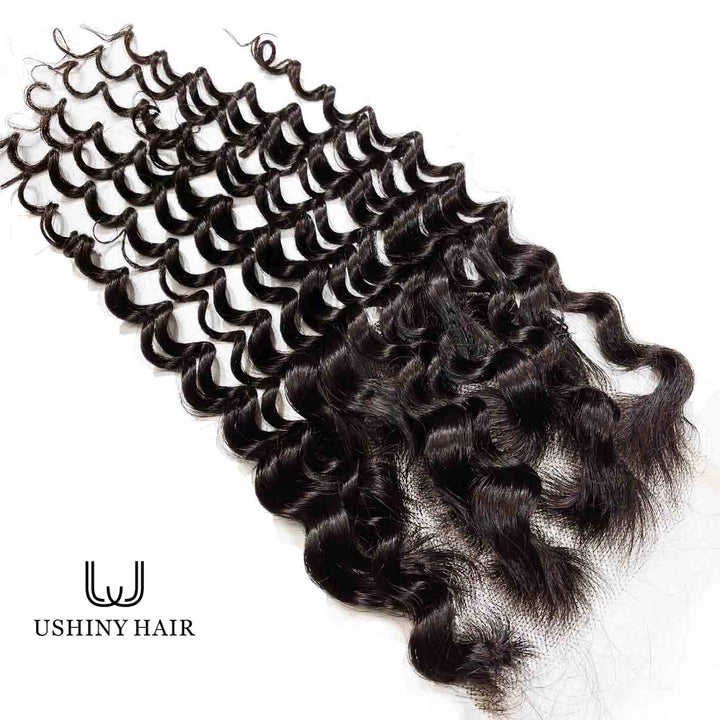 Cambodian Hair Deep Wave Lace Closure
