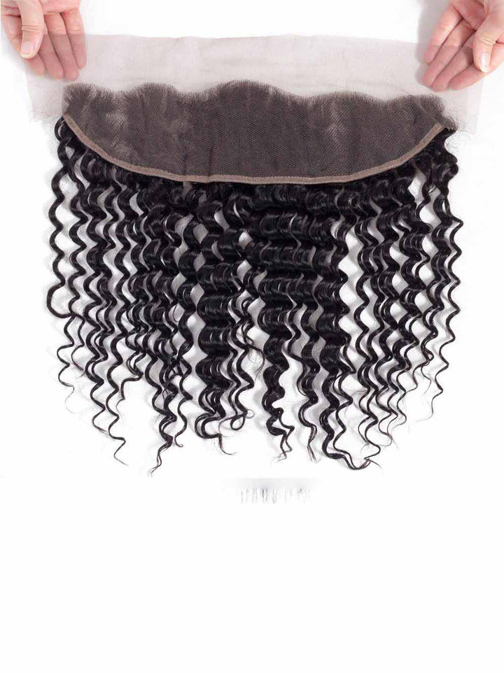 Cambodian Hair Deep Wave  Lace Frontal