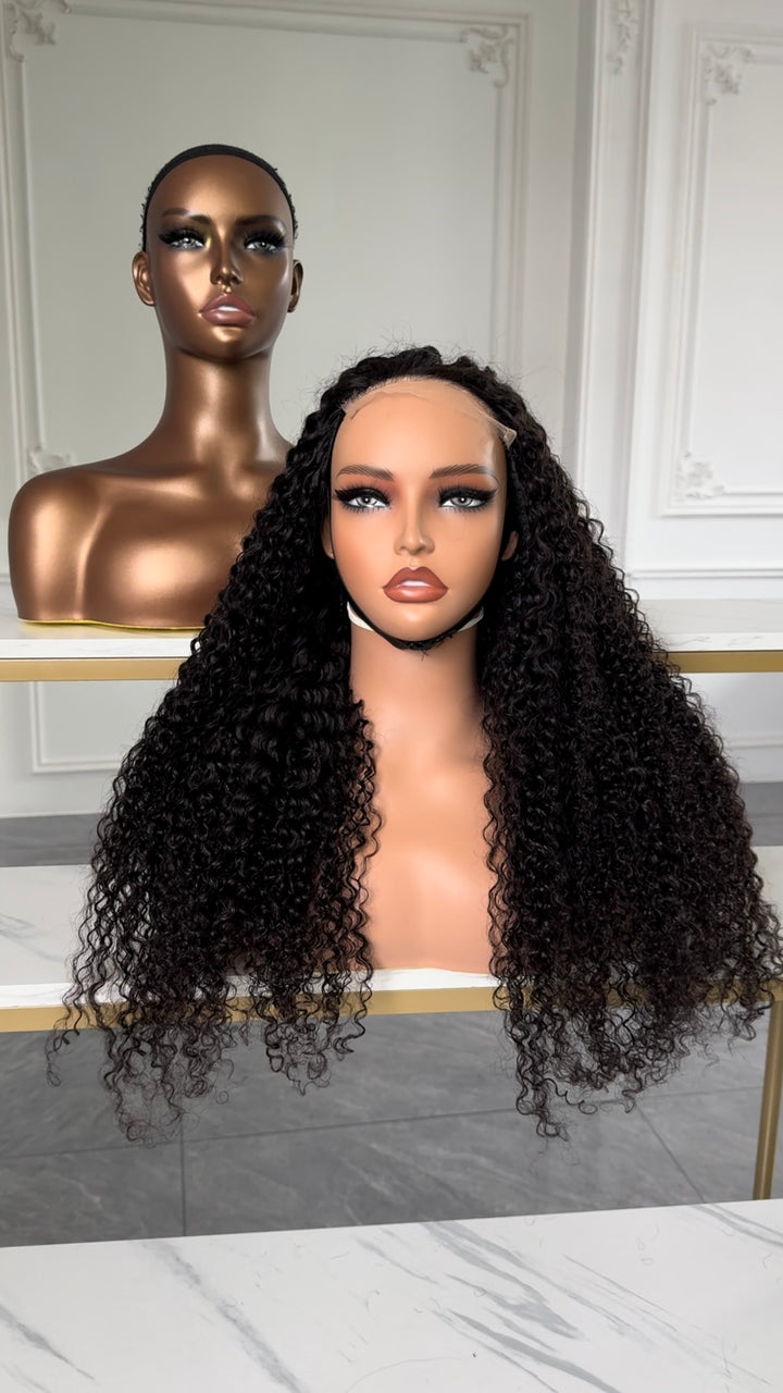 Cambodian Hair Curly Wave  HD 13x4 13x6 Frontal  Wig