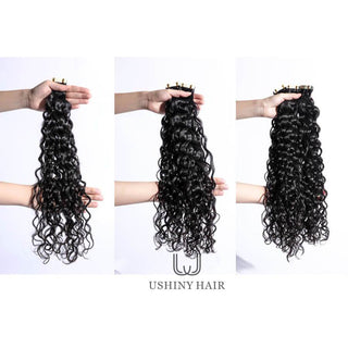 Cambodian Hair Water Wave Tape-In Extension