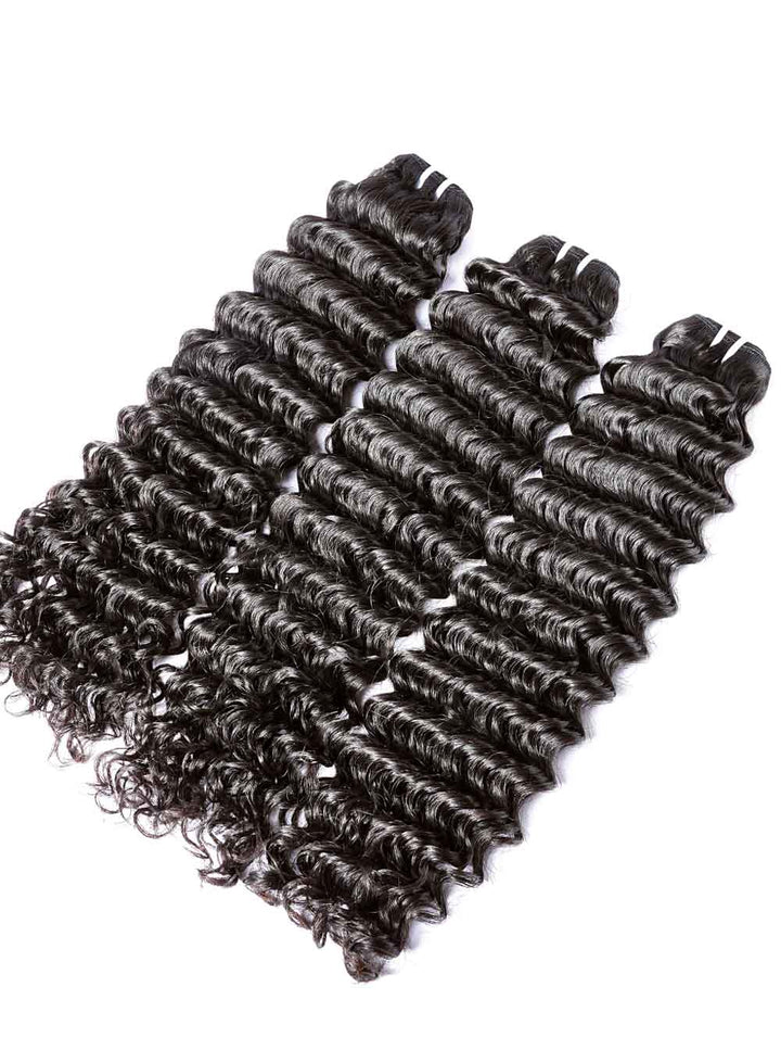 CAMBODIAN DEEP WAVE HAIR BUNDLES DEALS 3 BUNDLES