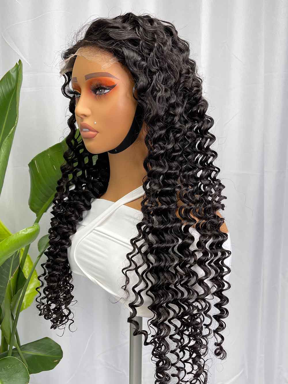 Cambodian Hair Deep  Wave  HD 5x5 6x6 Closure Wig