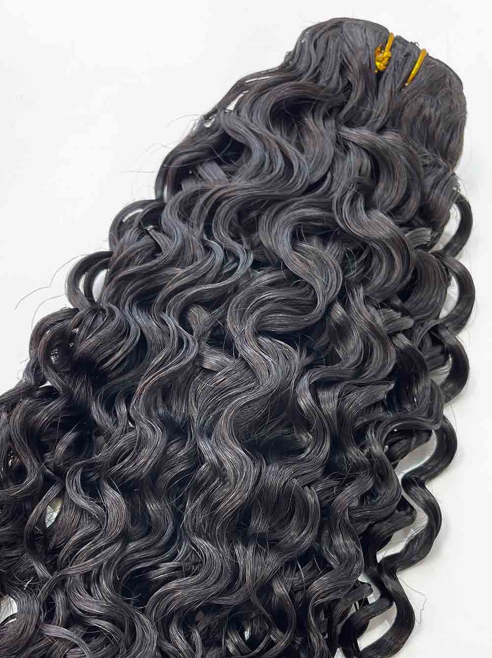 Cambodian Hair Classic Water Wave  Clip Ins