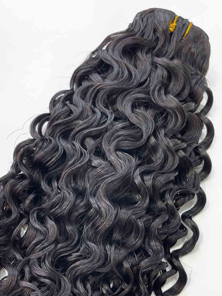 Cambodian Hair Classic Water Wave  Clip Ins