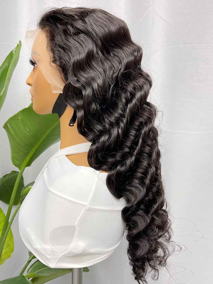 Cambodian Hair Loose Deep Wave  HD 13x4 13x6 Frontal  Wig