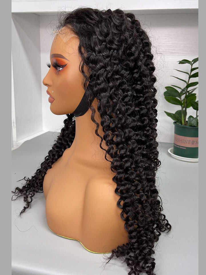 Cambodian Hair Curly  Wave  HD 5x5 6x6 Closure Wig