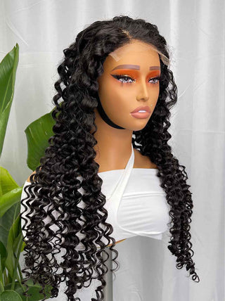 Cambodian Hair Deep  Wave  HD 5x5 6x6 Closure Wig