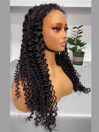 Cambodian Hair Curly  Wave  HD 5x5 6x6 Closure Wig