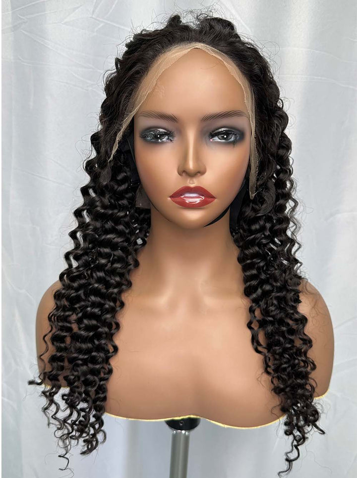 Cambodian Hair Deep Wave  HD 13x4 13x6 Frontal  Wig