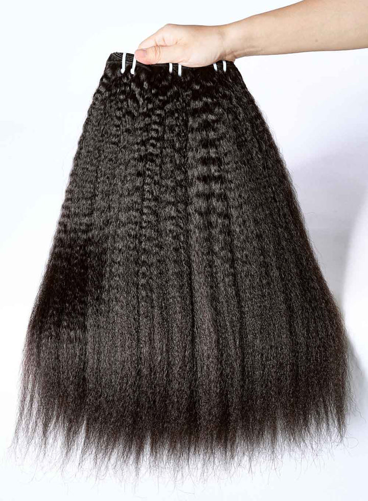 CAMBODIAN KINKY STRAIGHT HAIR BUNDLES DEALS 3 BUNDLES