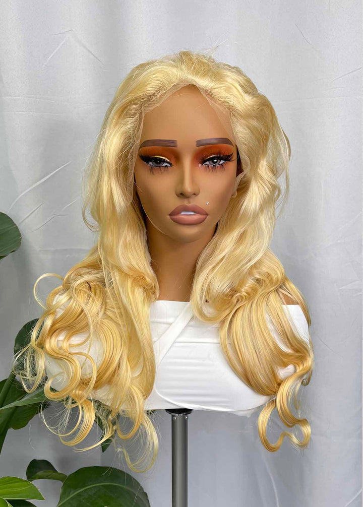 Vietnamese Hair BODY WAVE HD Wig 613# 200 Density