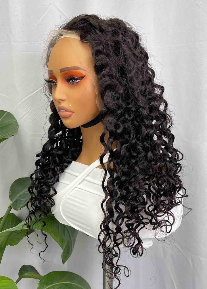 Cambodian Hair Water Wave  HD 13x4 13x6 Frontal  Wig