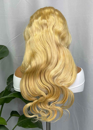 Vietnamese Hair BODY WAVE HD Wig 613# 200 Density