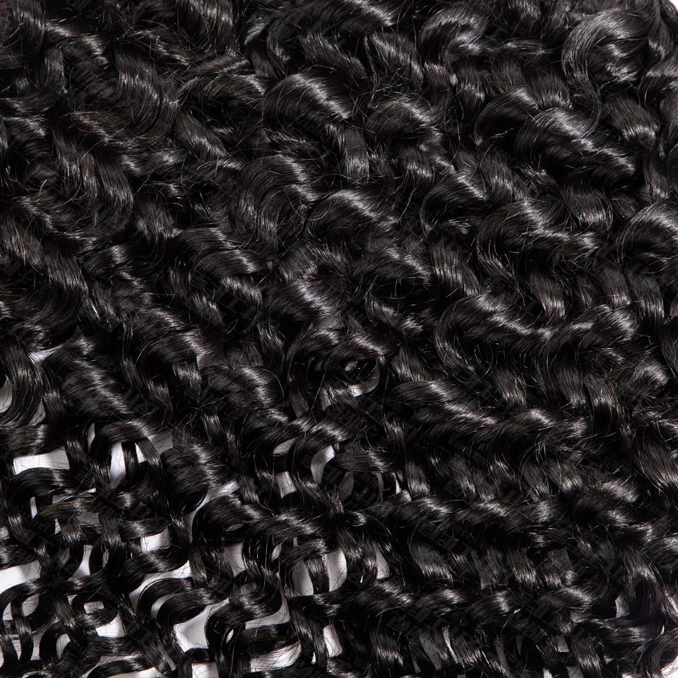 Feather Crochet Braids | Water Wave Natural Black Human Hair Extensions (50g/40pcs)