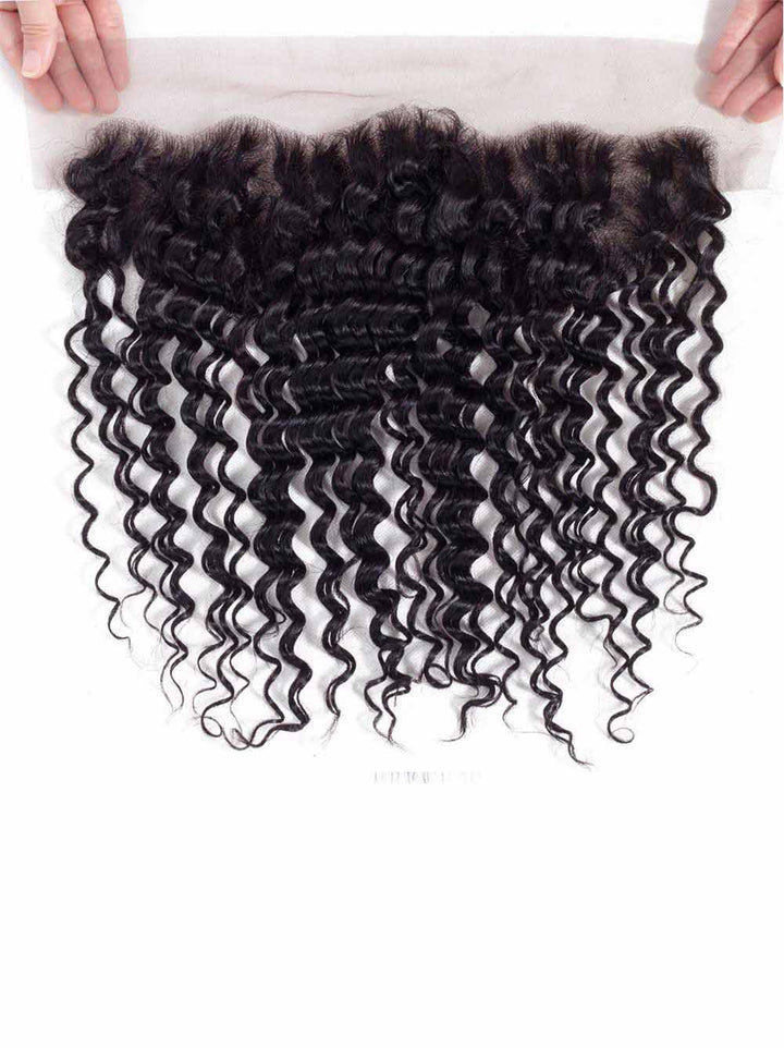 Cambodian Hair Deep Wave  Lace Frontal