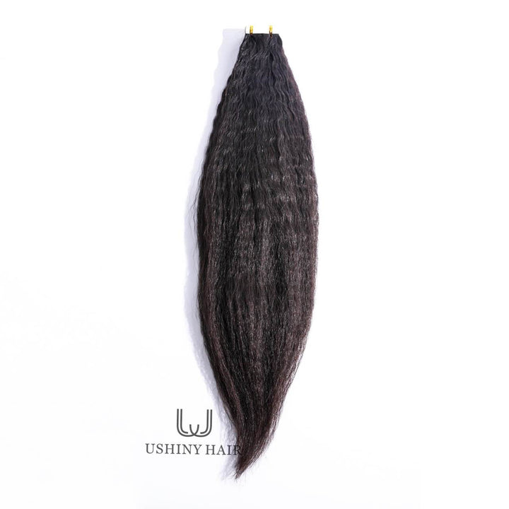 Cambodian Hair  Kinky Straight Wave Tape-In Extension