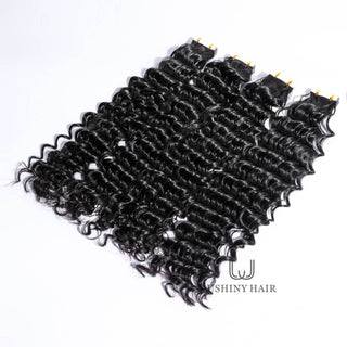 Cambodian  Hair Deep Wave Tape-In Extension