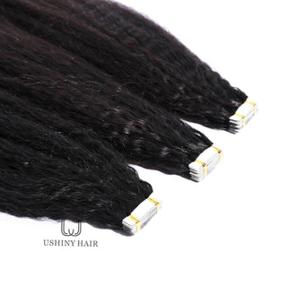 Cambodian Hair  Kinky Straight Wave Tape-In Extension