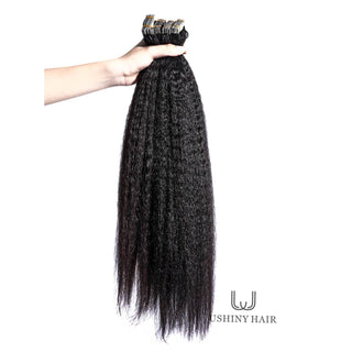 Cambodian Hair  Kinky Straight Wave Tape-In Extension