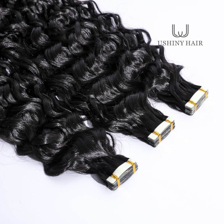 Cambodian Hair Water Wave Tape-In Extension
