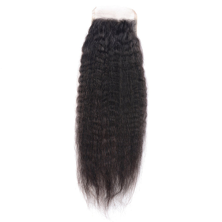 Cambodian Hair Kinky Straight Lace Closure