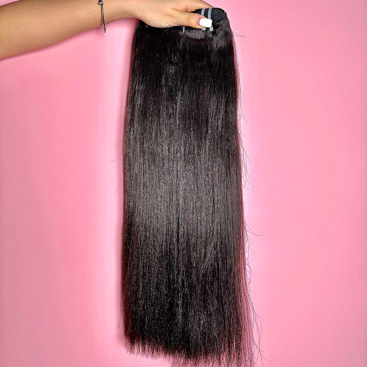 CAMBODIAN YAKI STRAIGHT  HAIR BUNDLES DEALS 3 BUNDLES