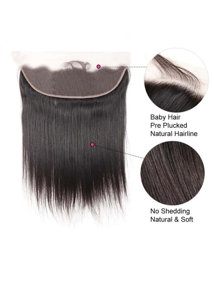 Cambodian Hair Straight  Lace Frontal