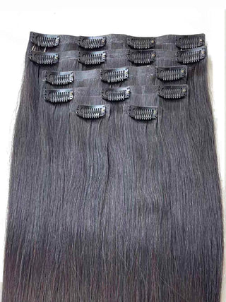 Cambodian Hair Seamless Straight  Clip Ins