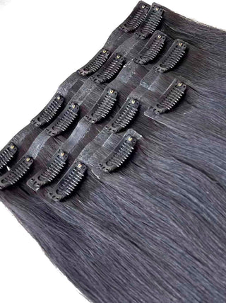 Cambodian Hair Seamless Straight  Clip Ins