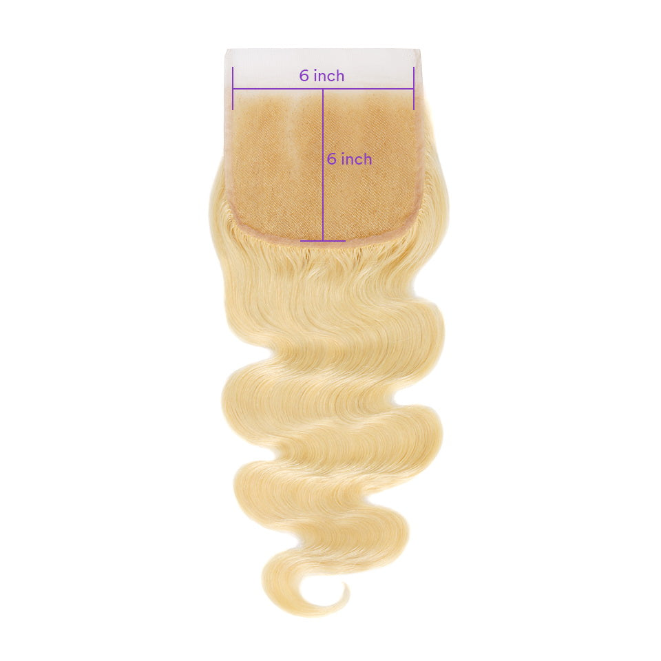 6X6" Lace Closure vietnamese 613 Hair