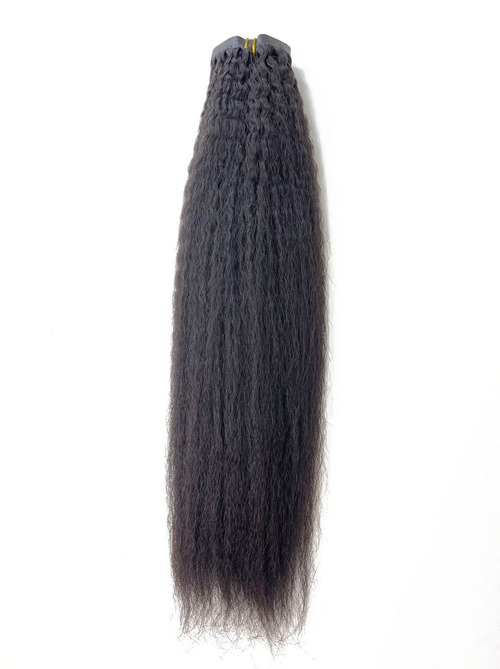 Cambodian Hair Seamless Kinky straight Clip Ins