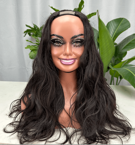 Cambodian  Hair U part body wave Wig 200%