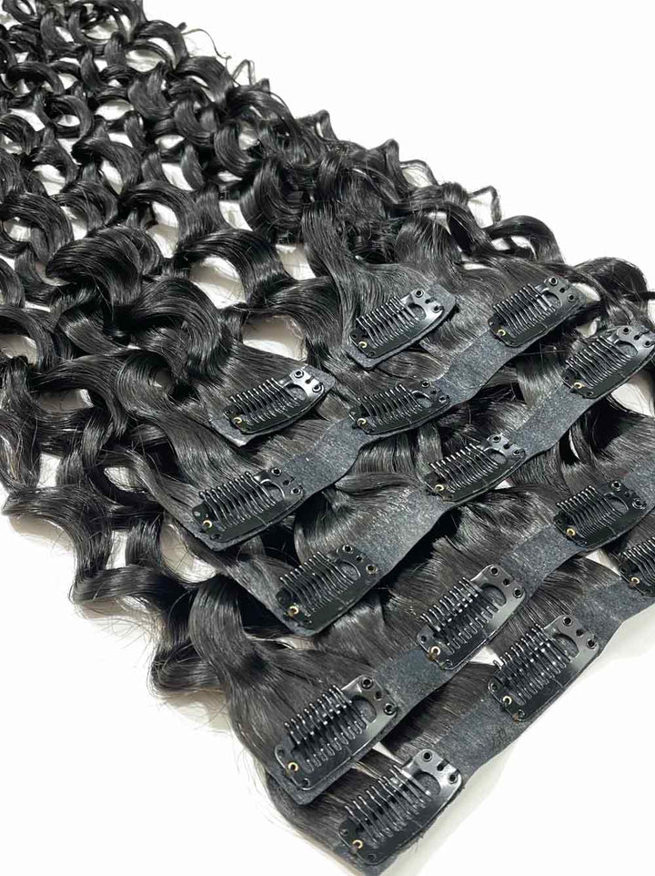 Cambodian Hair Seamless Water  Clip Ins